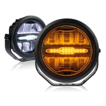 Round auxiliary lights