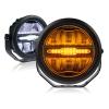 Round auxiliary lights