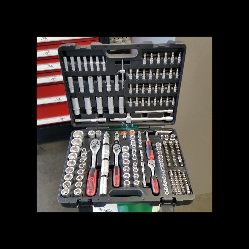 socket set 1/4+3/8+1/2'' 195 pcs, KS Tools