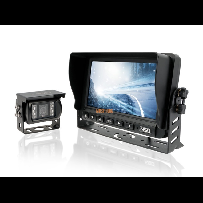 Parkimiskaamera komplekt 7" monitoriga 12-24V Full HD