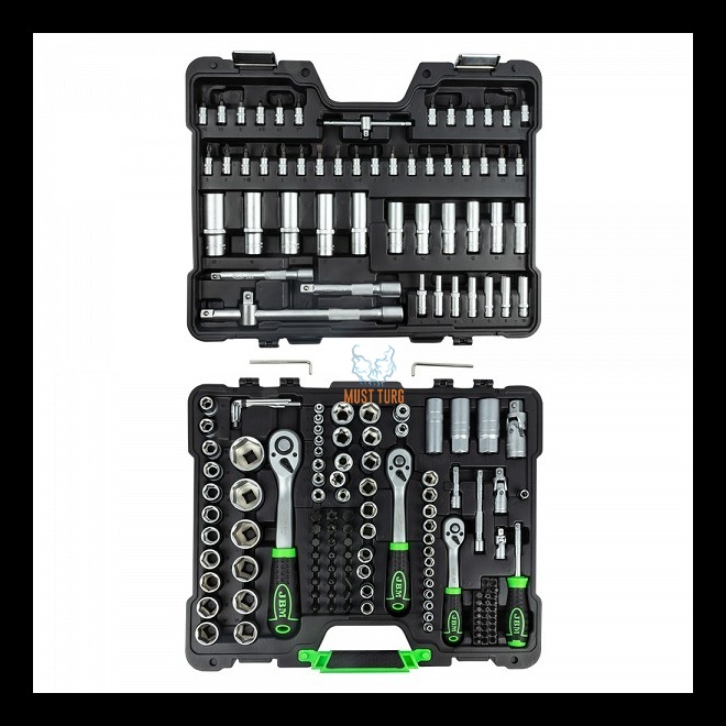 Tööriistakohver 179-osaline 1/4" 3/8” 1/2” Torx JBM