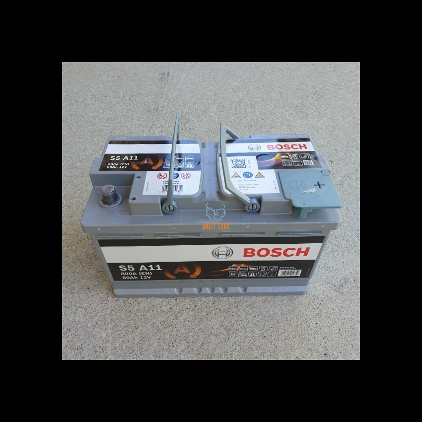 BOSCH batterie auto AGM 800A 80Ah