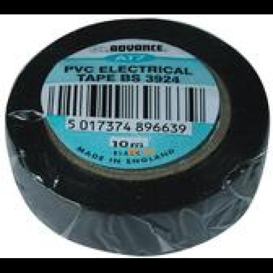 Elektriku teip must laius 15mm 10m rullil 10tk