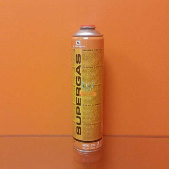 Gaasiballoon 575 SUPERGAS keermega EN417 butaan propaan 330g/600ml Gaasiballoon 575 SUPERGAS keermega EN417 butaan propaan 330g/600ml