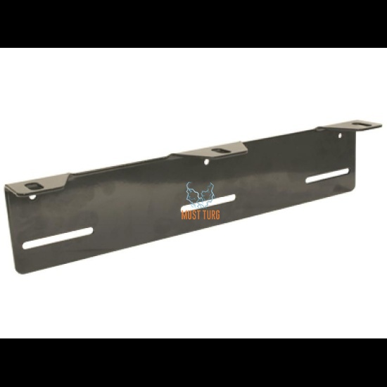 Mounting bracket for additional lights behind the license plate for three lights HD model thickness 3mm