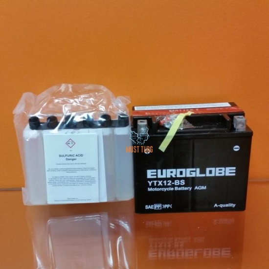 Motorcycle ATV battery 10Ah 150A 12V 152X88X131 +/- YTX12-BS