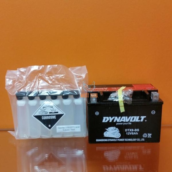 Mootorratta aku 8Ah 90A 12V 150X87X105 +/- YTX9-BS Mootorratta aku 8Ah 90A 12V 150X87X105 +/- YTX9-BS