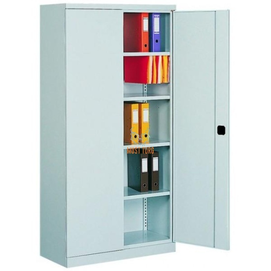 Metallkapp uksega, metallriiulitega 1990X1000X435