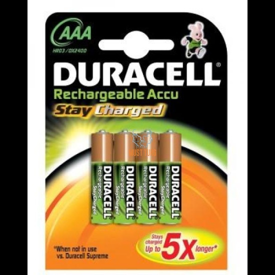 Akupatareid Duracell AAA 4tk 800mAH Akupatareid Duracell AAA 4tk 800mAH