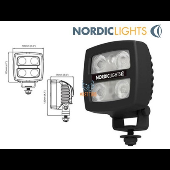 Töö- ja tagurdustuli 12-24V 15W IP68 N24-sert EMC-sert ADR-sert Töö- ja tagurdustuli 12-24V 15W IP68 N24-sert EMC-sert ADR-sert