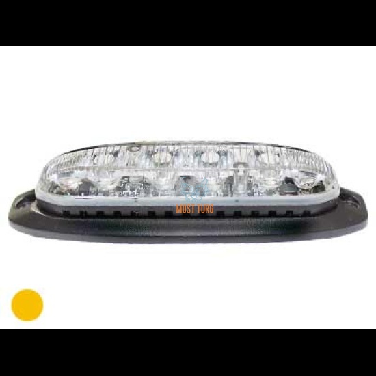 Pindvilkur 12-24V kollane 19 vilkumisrežiimi ECE R65/10 IPX7