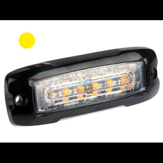 Surface flasher yellow thin 10mm 12-24V ECE R65 / R10-05 -577 Surface flasher yellow thin 10mm 12-24V ECE R65 / R10-05 -577