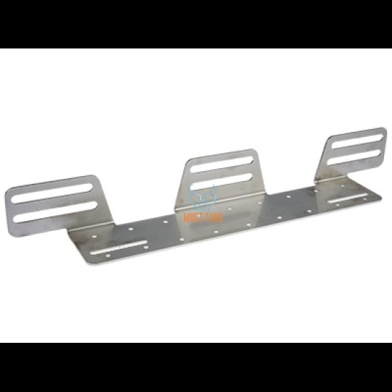 Tulede kinnitusalus roostevaba teras kolmele tulele paksus 3mm
