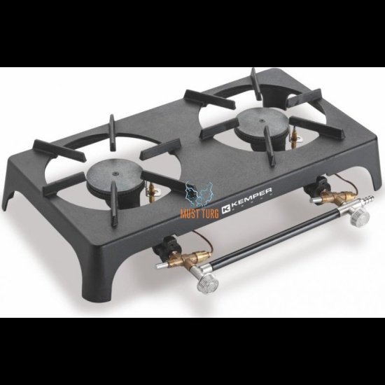 Gas stove-table stove 2 digit 7KW cast iron thermocouple and safety valve Kemper