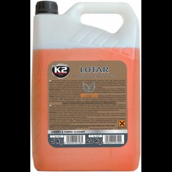 Cleaning agent for textile surfaces K2 Lotar Cleaning agent for textile surfaces K2 Lotar