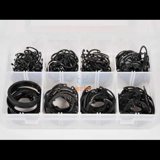 Stopperrõngaste komplekt avale 250-osaline 20-45mm Stopperrõngaste komplekt avale 250-osaline 20-45mm