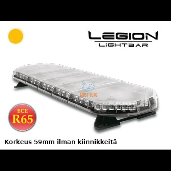Vilkuripaneel Led 1092x331x59mm 12-24V ECE R65 Legion kollane