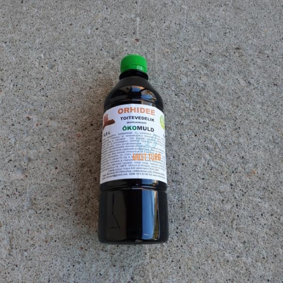 Orhidee väetise kontsentraat vihmaussi sõnnikust 0,5L Orhidee väetise kontsentraat vihmaussi sõnnikust 0,5L