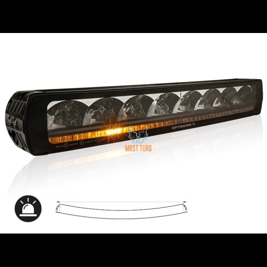 High and fog light Optibeam Firebar 179W 9-36V Ref.30 10200lm R149 R65 cl2 R10