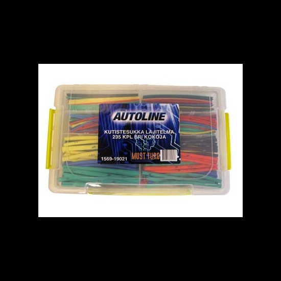 Assortment of heat shrinkable sleeves 235pcs 8 sizes