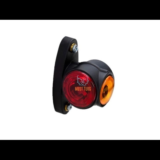 Ääretuli led 12-24V valge punane oranz FF-reflektor ECE R10 ADR