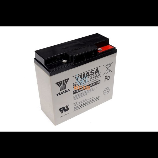 Väikeseadme aku 22Ah 12V 181x76x167mm REC22-12 Yuasa