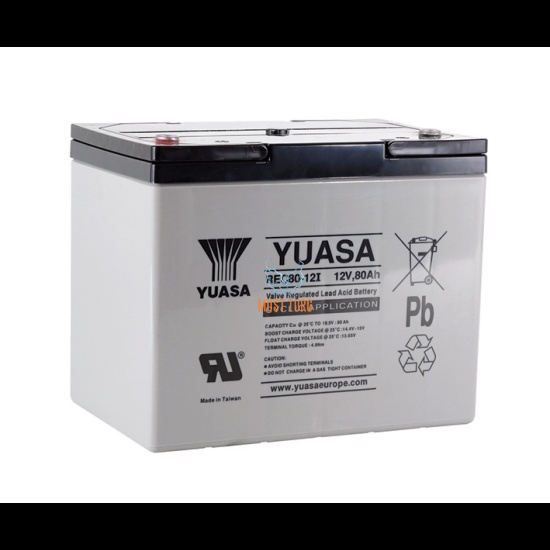 Väikeseadme aku 80Ah 12V 259x168x213mm REC80-12 Yuasa