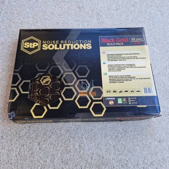 Noise reduction mat STP Black Gold 2.3mm 750x520mm 12 sheets