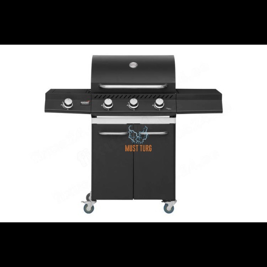 Gas grill Mustang Knoxville 3+1 12.8kW black
