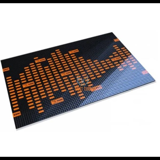 Vibration damping mat 2mm with aluminum 0.5x0.8m SGM