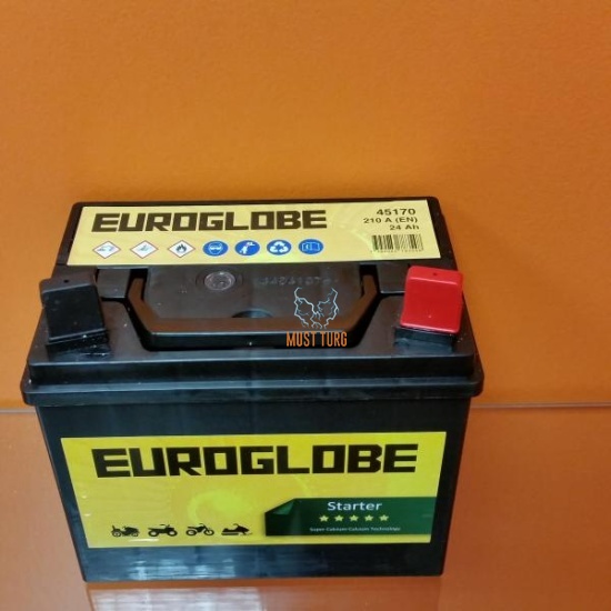 Lawn mower battery 28Ah 250A 12V 185X125X162 - / + 12N24-3-H