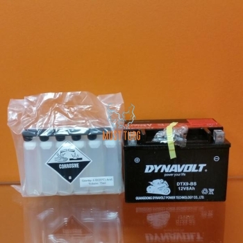 Motorcycle battery 12V 8A 150X87X105 +/- YTX9-BS