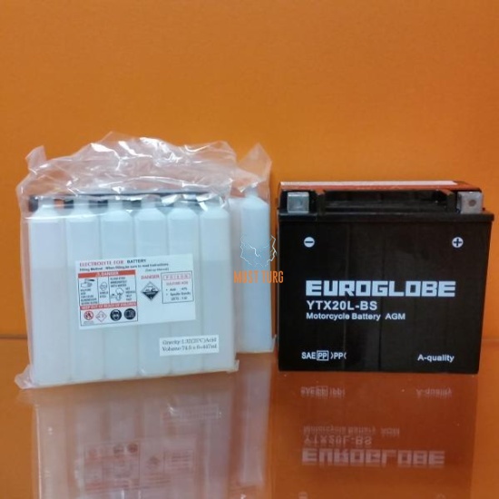 Motorcycle battery 12V 18A 175X87X155 -/+ YTX20L-BS