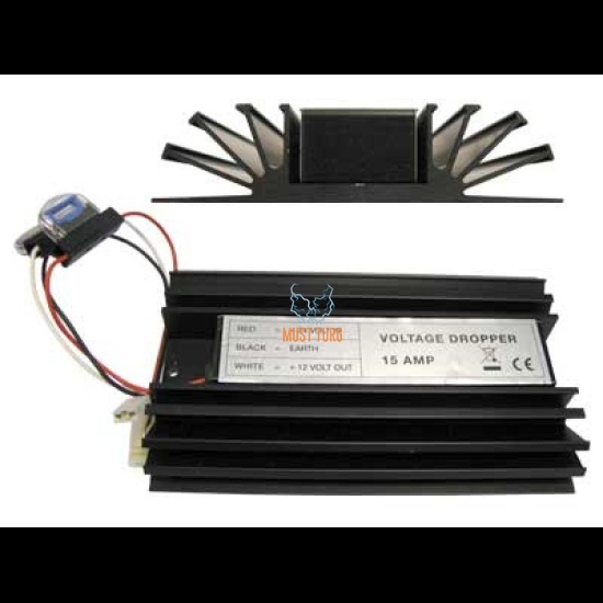 Voltage converter 24V->12V 15A