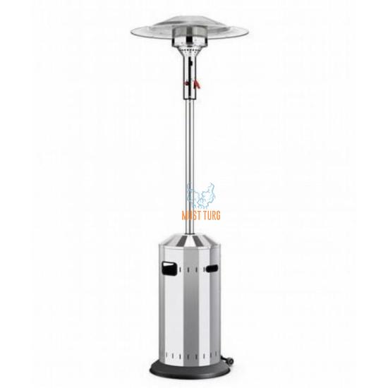 Patio heater - stainless steel with ELEGANCE gas