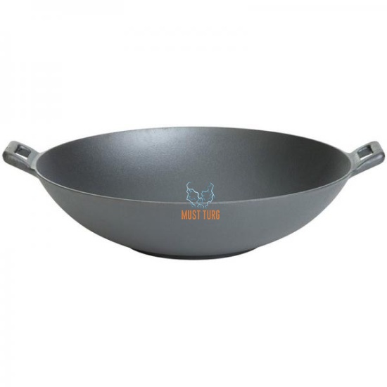 Wok pann malmist Ø37cm H9.5cm kaal 4.5kg Paella World