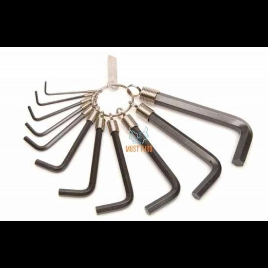 Allen key set 1,5-10 rings Kamasa Tools