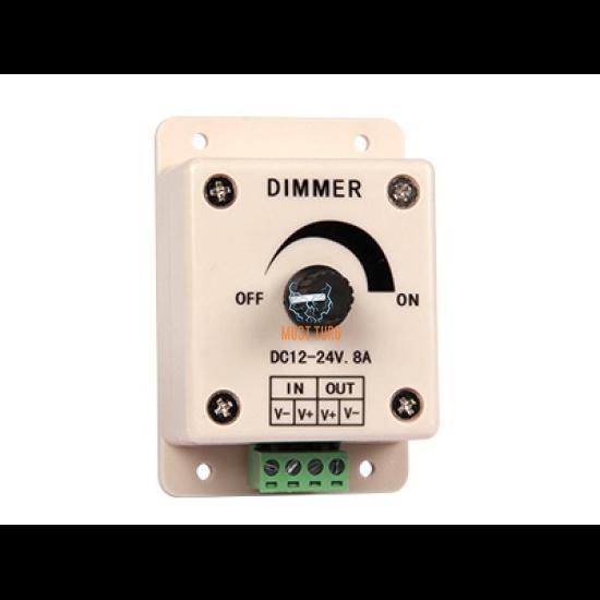 LED-valgusti dimmer 12-24V 8A