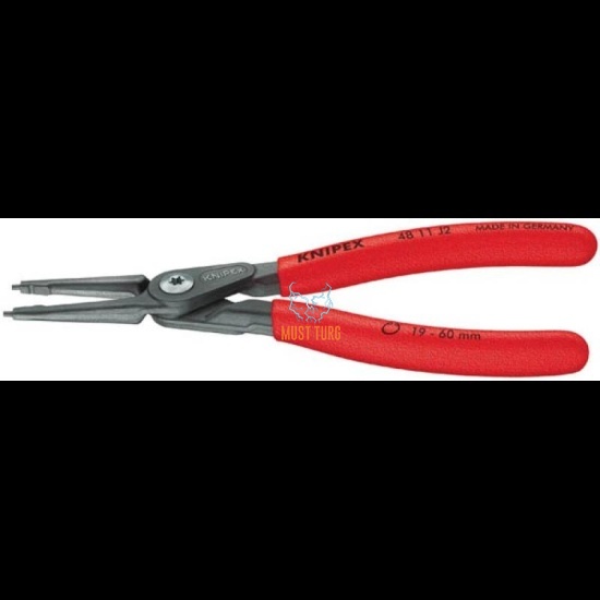 Lukustusrõnga näpitsad sissepoolsed sirge 12-25 mm Knipex