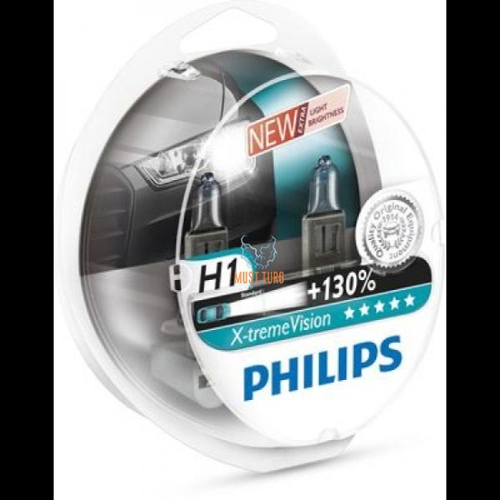 Autopirn H1 X-tremeVision 2tk pakendis, 12V Philips