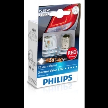 Light bulb P21 / 5W LED 12 / 24V in a package of 2 Philips 12899 R