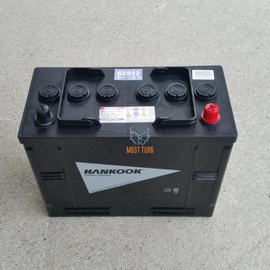 Truck Battery 125Ah 720A 342X172X262MM - / + Hankook