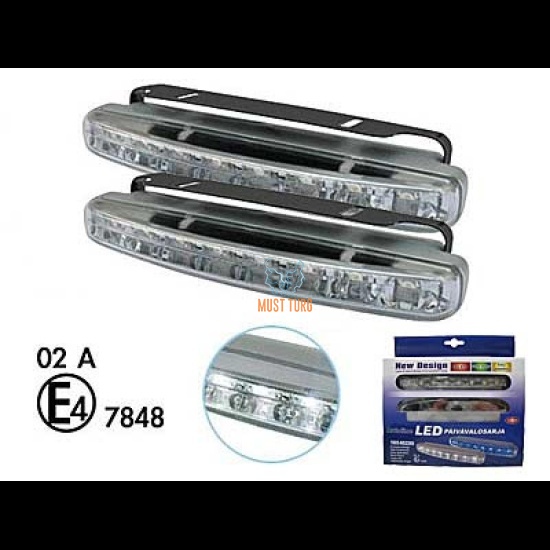 Daytime running lights 12V 8xled 157x18x43mm