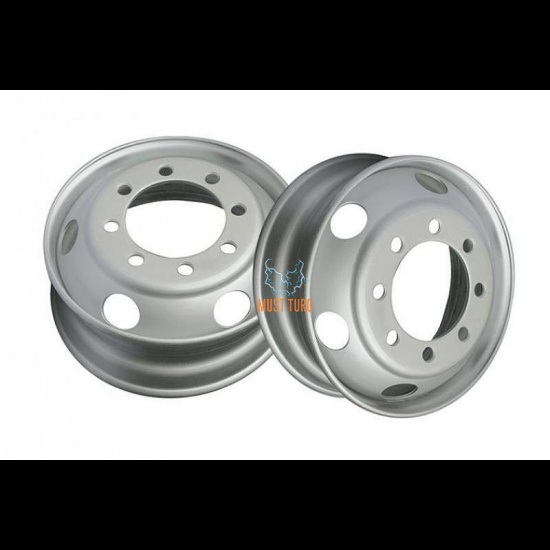 Velg 7,50X19,5 8 polti, ET142, M22DS36 haagis, GIANETTI (VENTIILIGA)