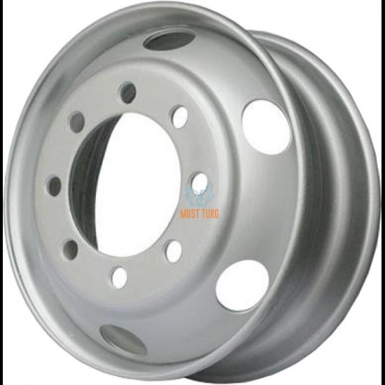 Velg 7.50X19.5 8 polti ET144 M20 haagis/auto (VENTIILIGA)