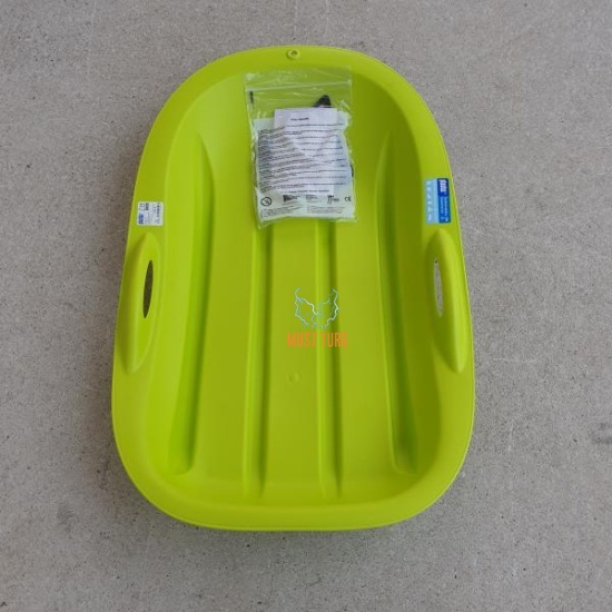 Plastic sled with size 76x50x12cm green