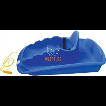 Plastic sled for baby size 78x52x30cm blue