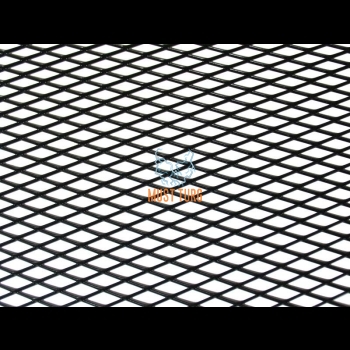 Aluminum mesh 100x25cm black with a large hole