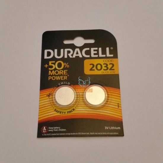 Battery 2032 3V 2pcs Duracell