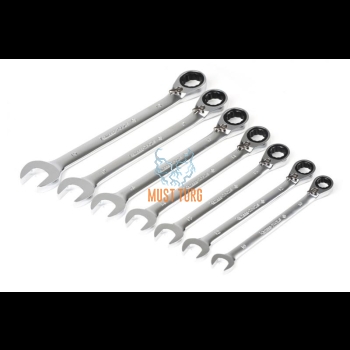 Combination wrench set with ratchet, 7-piece Kamasa Tools